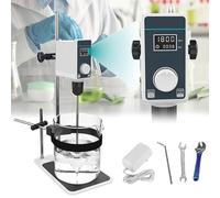 Agitador de varilla con pantalla digital, paleta agitadora/soporte, 100-1500 rpm / 50-1200 rpm, viscosidad máxima 8000/16000 Mpas, for pinturas/reactivos(20L)
