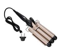 Agitador Eléctrico Antideslizante para el Cabello, Varita de Hierro para Rizar el Cabello, Calentamiento Rápido para el Cabello Mojado en el Hogar de la Peluquería Seca(Dorado 28mm)