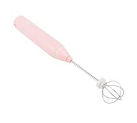 Agitador eléctrico, batidor de huevos inalámbrico portátil, batidora para alimentos de cocina con 3 modos de mezcla, batidor de huevos de acero inoxidable para galletas (rosa)