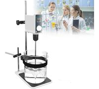 Agitador eléctrico de Techo, 10L/20L Pantalla Digital Agitador eléctrico de Laboratorio, Velocidad Ajustable y Temporizador, Motor sin escobillas con Alto par para Pinturas, tintes, reactivos