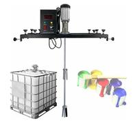 Agitador eléctrico IBC de 1000 L, 980 W, mezclador de tanque de color, con varilla de agitación ajustable de acero inoxidable de 900 mm de 720 a 1200 mm, agitador eléctrico fijo para mezclar pintura