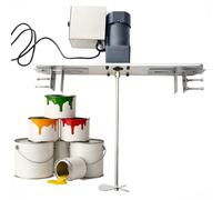 Agitador Eléctrico Para Tanques, Máquina Mezcladora De Pintura Con Soporte Ibc, Para Barriles De 42-52 Cm De Diámetro, Con Biela De 40 Cm, Velocidad Ajustable Y Construcción De Acero Inoxidable