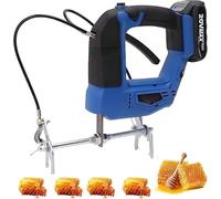 Agitador eléctrico portátil de abejas, giratorio de marco de colmena de velocidad ajustable, removedor de abejas de mano de 2700 rpm, recargable con agarre antideslizante para suministros de