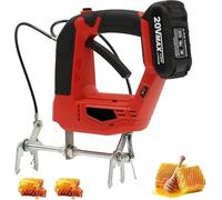 Agitador eléctrico portátil de abejas, giratorio de marco de colmena de velocidad ajustable, removedor de abejas de mano de 2700 rpm, recargable con agarre antideslizante para suministros de