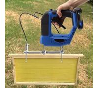 Agitador eléctrico recargable de abejas, máquina de agitar miel de mano inalámbrica para apicultura con caja de almacenamiento, ideal para granjas de abejas melíferas, incluye 2 baterías