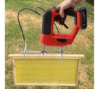 Agitador eléctrico recargable de abejas, máquina de agitar miel de mano inalámbrica para apicultura con caja de almacenamiento, ideal para granjas de abejas melíferas, incluye 2 baterías