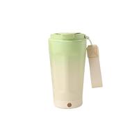 Agitador eléctrico Taza de acero inoxidable Taza aislada Carga automática Agitación Taza de café Taza de agua Taza de viaje portátil for el hogar Taza de jugo Herramientas de cocina(White Green)