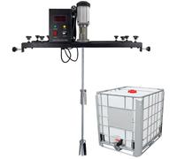 Agitador IBC de grado industrial, mezclador eléctrico de tanque de 980 W con soporte - Agitación eficiente de pintura y disolución de tinta - Equipo comercial de mezcla de pintura de 1 tonelada