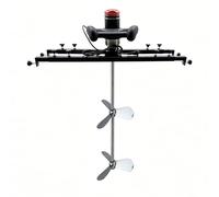 Agitador Industrial IBC 3200W Mezclador Eléctrico para Tanques con Control de Velocidad, Hélice de Acero Inoxidable 304 y Soporte Ajustable para Contenedores 1000L 1 Ton 275 Galones(Style B,110V)