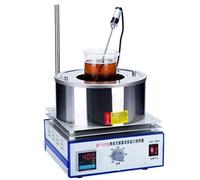 Agitador magnético, Agitador magnético de calentamiento tipo colector for laboratorio DF-101S, mezclador termostático baño agua con pantalla digital, 2 l