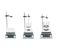Agitador Magnético Agitador magnético de placa calefactora con pantalla digital, mezclador termostático de 5 l y 1500 rpm.(HS8C(5L LCD),US)