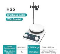 Agitador magnético con calefacción, pantalla digital, agitador termostático, placa calefactora de laboratorio, mezclador 20 l Aplicaciones Industriales(HS5(2L))