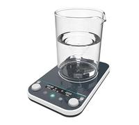 Agitador Magnético Con Placa Calefactora De 2/5/10 L Con Temporizador De 24 Horas Y 9 Programas De Memoria: Rotación Hacia Adelante/atrás, Para La Mezcla De Líquidos En Laboratorio,5L
