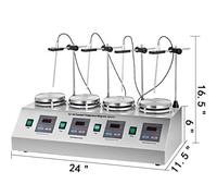 Agitador magnético con placa caliente, mezclador eléctrico, batidora portátil, barra agitadora for laboratorio químico