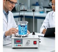 Agitador magnético de 300W, agitador de calentamiento de laboratorio con pantalla digital de temperatura, con motor de 40W, velocidad de rotación de 0 a 2600rpm, for investigación