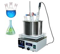 Agitador magnético de calefacción digital, velocidad de 2450 rpm, control de temperatura de 5 °C a 300 °C, temporizador de 999 minutos para el hogar, la escuela y la investigación