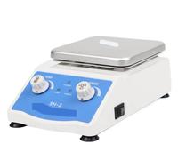 Agitador magnético de calentamiento con pantalla digital, mezclador termostático placa calefactora laboratorio, velocidad ajustable 1600 rpm,Equipo de laboratorio