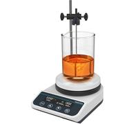 Agitador magnético de laboratorio con placa calefactora, mezclador magnético de 200-1500 RPM y capacidad de 2 L, control termostático.,HS5Pro(2L LCD)