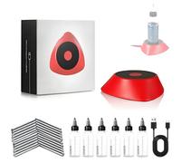 Agitador Magnético De Pintura De Alta Velocidad, Mini Mezclador De Pintura Vortex Con 20 Piezas De Barra Agitadora De Rotor Y 6 Botellas, 10 000 Rpm, Mezcla De Manera Uniforme, Control Con Una Sola