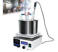 Agitador magnético de placa calefactora, baño de agua y aceite de laboratorio de 3L/5L/10L/15L con agitador magnético, dispositivo de agitación con control de temperatura digital temporizado 15L