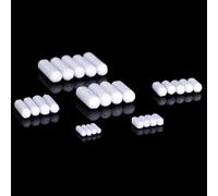 Agitador magnético de polietileno PTFE - Modelo C elíptico - Juego de 10 piezas for uso en laboratorio(C600(D9xL60mm))