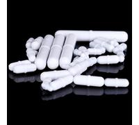 Agitador magnético de polietileno PTFE - Varillas agitadoras con forma (10 piezas) - Material de politetrafluoroetileno duradero(B200(D8xL20mm))