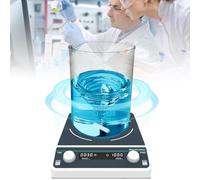 Agitador magnético digital con placa calefactora de 30 L, mezclador de laboratorio con rotación hacia adelante y hacia atrás, motor sin escobillas de 50-1500 RPM, pantalla LCD, función de temporizac