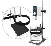 Agitador magnético Digital de Techo para Laboratorio, con Paleta agitadora, Soporte y fijación para Recipiente, Velocidad y Tiempo Ajustables, 100-10L/1 Unidad.