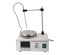 Agitador Magnético Mezclador de Placa Caliente MAX Lab Agitador de Placa Caliente 2400 RPM Retriever Sensor de Sonda de Temperatura Barras de Agitación (Enchufe UE 220V)