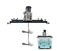 Agitador mezclador de asas IBC, mezcladora para contenedores IBC de 1000 L, agitador eléctrico para tanque con ajuste de velocidad, 2100 W, para pigmentos, adhesivos(B)
