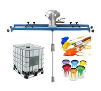 Agitador mezclador de tanque neumático, máquina de agitación de pintura de 1 HP con hélice plegable de 25 cm, capacidad de 264 galones para líquidos viscosos y materiales de revestimiento