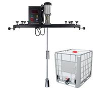 Agitador mezclador neumático eléctrico de pintura, máquina agitadora de alta resistencia con hélice plegable para una rápida disolución de tinta, mezcla eficiente en tanque para pinturas y recubrimie