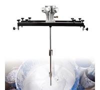 Agitador Mezclador para Contenedores Ibc, Mezclador Neumático de Pintura con Hélice Plegable y Bastidor Telescópico, Equipo de Mezcla para Disolución de Tintas, Resinas, Adhesivos 1HP-Large5Cylinder