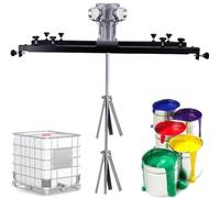 Agitador Neumático Agitador Pintura IBC,Máquina Mezcladora Pintura, Agitadores Aire,Equipo Mezcla Pintura con Colgador Soporte,Agitador De Aire IBC con Hélice Plegable,(S400)