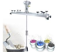 Agitador neumático con hélice plegable y colgador de soporte para aplicaciones de mezcla y agitación de tanques