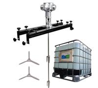 Agitador Neumático de 1/2HP 3/4HP 1HP 1000L, Mezclador Pintura Barril IBC Ajustable, Aire Soporte, Herramienta Mezcla,3 Cylinders