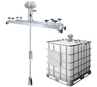 Agitador neumático for tanque IBC, mezclador de pintura de 1 tonelada 3/4HP, máquina agitadora de pintura, agitadores de aire, hélice plegable