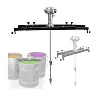 Agitador neumático, mezcladora de tanque de 1000 L, RPM sin carga: 2500 RPM, 1800 RPM, 1000 RPM, mezcladora de pintura neumática con soporte, máquina agitadora de pintura(Large 5 Cylinder)