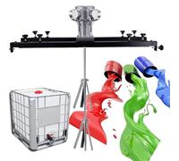 Agitador NeumáTico Para Contenedores Ibc Soporte TelescóPico,Mezclador De Pintura NeumáTico Para Ibc,1000 Litros,1/2 Hp, 3/4 Hp,1 Hp,Para Mezclar Soluciones De Viscosidad Media-Alta(Large5cylinders)
