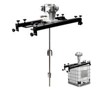 Agitador Neumático para Ibc, Agitador de Tanque Neumático con Hélice Plegable de Acero Inoxidable, 265 Galones, para Pinturas Acuosas, Tintas, Pegamentos Diluidos y Emulsiones 1HP-Large5Cylinder