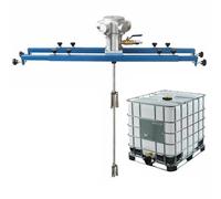 Agitadores de aire IBC, máquina mezcladora de pintura con tanque de 1 tonelada y 1 HP, agitador neumático con suspensión de soporte, hélice plegable, for agitador de disolución de tinta