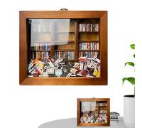 agitar librería, librería sensorial, para madera que sacude - Vitrina para libros en miniatura, vitrina para libros pequeños para niños, hombres, mujeres, familia