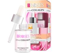 Agiva Roses 98% Natural INTENSIVO DE ALIMENTACIÓN PROFUNDA ACTIVA COLÁGENO FILLER ANTI-RIMPEL SERO DE GOTA con colágeno, ácido hialurónico y agua de rosas para EFECTO ULTRA RADIANTE para cualquier