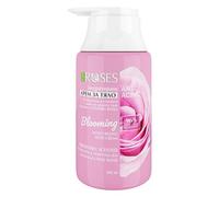 Agiva ROSES FLORE ANTI-RIMPEL 96% Crema corporal Hidratante Natural con RETINOL, Ácido HIALURÓNICO, VITAMINA E y AGUA DE ROSAS 300 ml