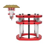 AGJIQ Elevador para Fresadora 64-66 mm, Base con Sujeción de 4 Mordazas | para Mesa de Fresado y Fresadora de Cantos, Ajuste de Altura hasta 51 mm