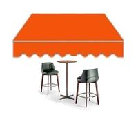 AGKANVCVNT Lona De Repuesto Retráctil per Toldo De Patio, Tela De Repuesto para Toldo, Poliéster Dosel Parasol Cubierta De Toldo Impermeable, Sin Marco, 200 300 400 500cm(Orange,8x5ft/250x150cm)