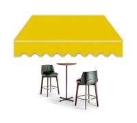 AGKANVCVNT Lona De Repuesto Retráctil per Toldo De Patio, Tela De Repuesto para Toldo, Poliéster Dosel Parasol Cubierta De Toldo Impermeable, Sin Marco, 200 300 400 500cm(Yellow,13x10ft/400x300cm)