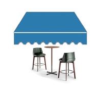 AGKANVCVNT Lona De Repuesto Retráctil per Toldo De Patio, Tela De Repuesto para Toldo, Poliéster Dosel Parasol Cubierta De Toldo Impermeable, Sin Marco, 200 300 400 500cm(Lake Blue,8x5ft/250x150cm)