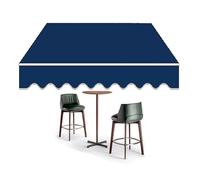 AGKANVCVNT Lona De Repuesto Retráctil per Toldo De Patio, Tela De Repuesto para Toldo, Poliéster Dosel Parasol Cubierta De Toldo Impermeable, Sin Marco, 200 300 400 500cm(Navy Blue,16x10ft/500x300cm)