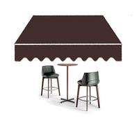 AGKANVCVNT Lona De Repuesto Retráctil per Toldo De Patio, Tela De Repuesto para Toldo, Poliéster Dosel Parasol Cubierta De Toldo Impermeable, Sin Marco, 200 300 400 500cm(Brown,6.5x5ft/200x150cm)